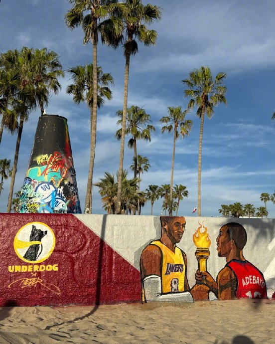 科比火炬传递涂鸦引争议 品牌Logo遭网友集体吐槽